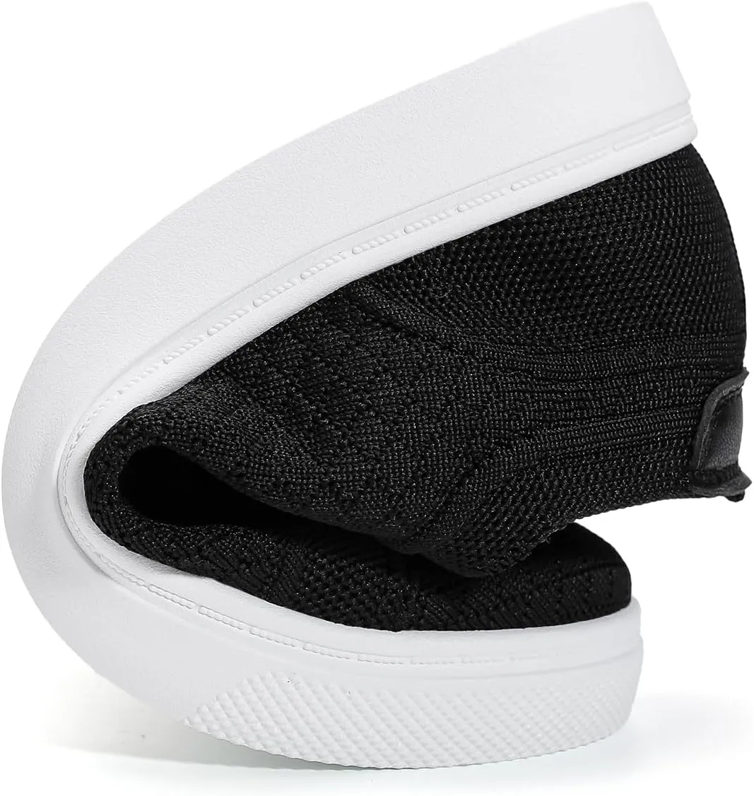 Betrue Breathable Slip On Shoes for Women, Womens Casual Boat Loafers Walking Shoes, Lightweight Canvas Lace Up Loafers Shoes for Women
