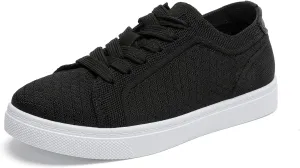 Betrue Breathable Slip On Shoes for Women, Womens Casual Boat Loafers Walking Shoes, Lightweight Canvas Lace Up Loafers Shoes for Women