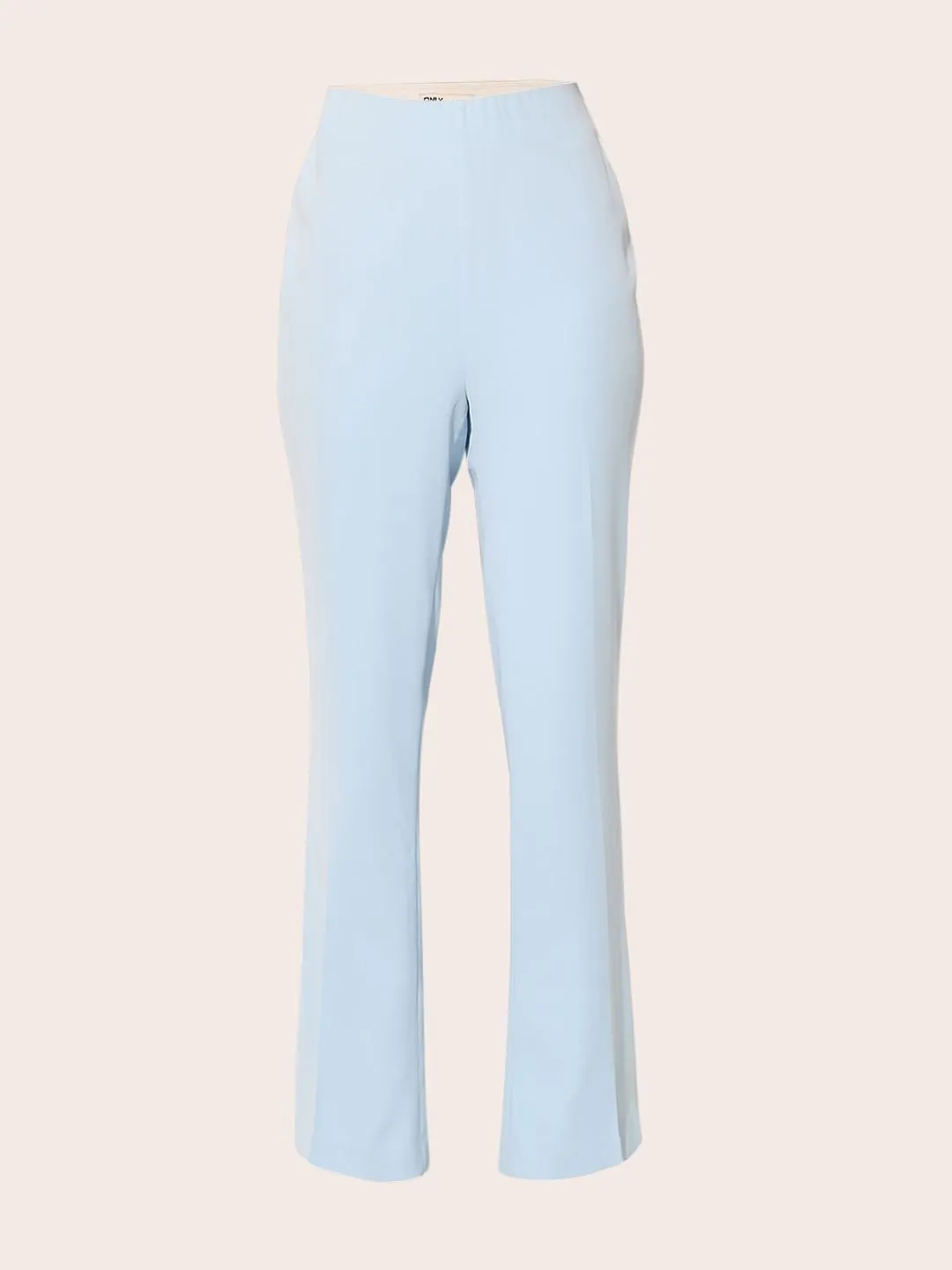 Blue Side Slit Flared Pants