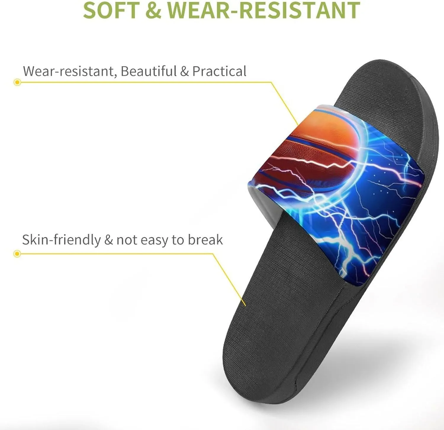 Bluebird Watercolor House Sandals Non Slip Slippers Quick Drying Bathroom Shower Shoes for Women Men