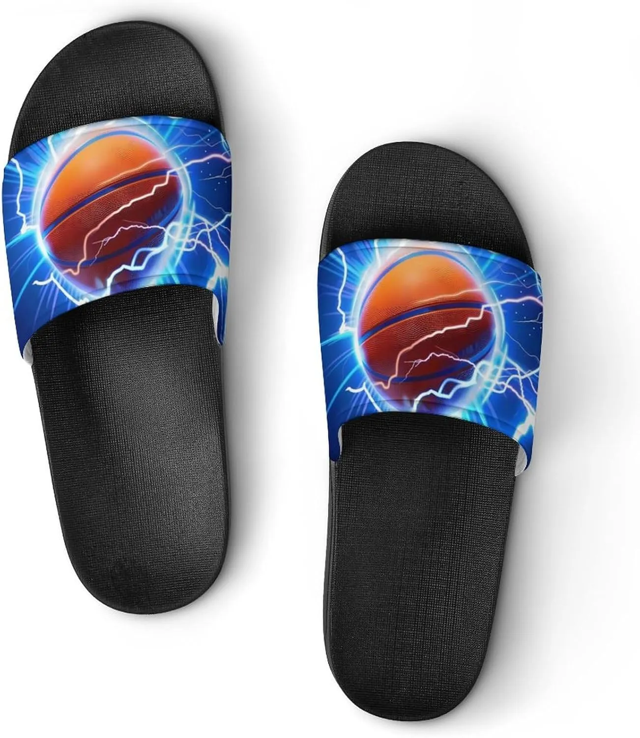 Bluebird Watercolor House Sandals Non Slip Slippers Quick Drying Bathroom Shower Shoes for Women Men