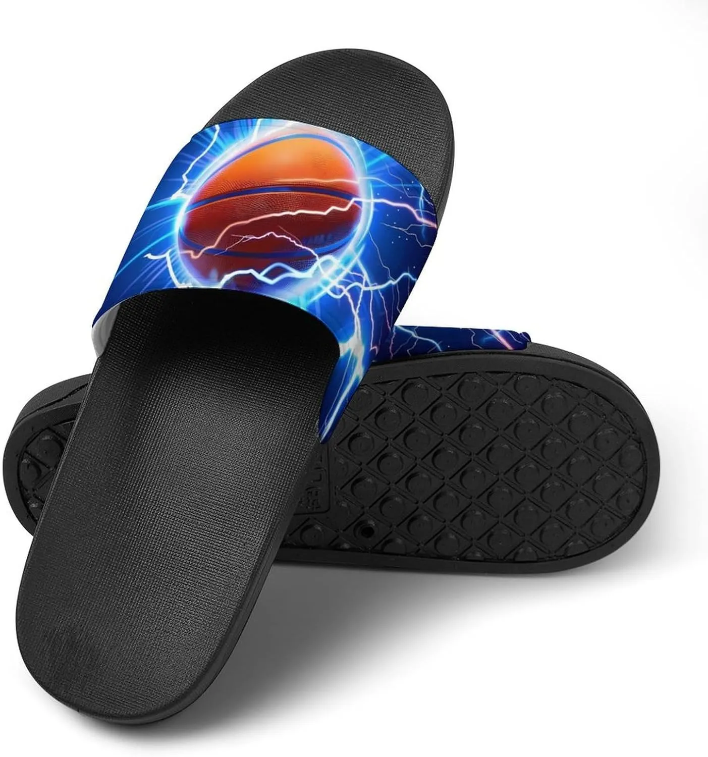 Bluebird Watercolor House Sandals Non Slip Slippers Quick Drying Bathroom Shower Shoes for Women Men