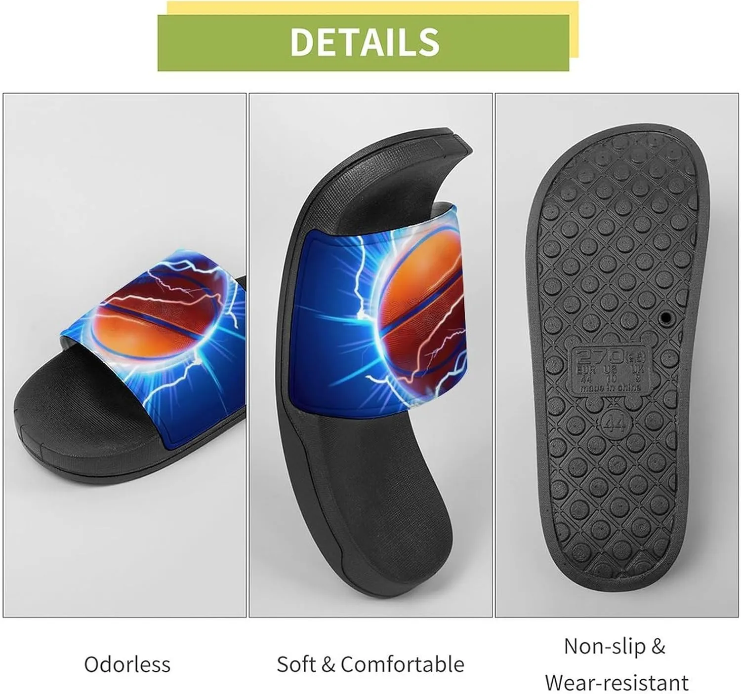 Bluebird Watercolor House Sandals Non Slip Slippers Quick Drying Bathroom Shower Shoes for Women Men