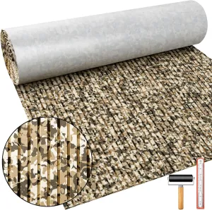 Boat Flooring EVA Foam 118"/94" x 47"/35"/24"/16" Boat Decking Non Slip Marine Camo Self Adhesive Carpet with Roller Ruler for Kayak Yacht Motorboat