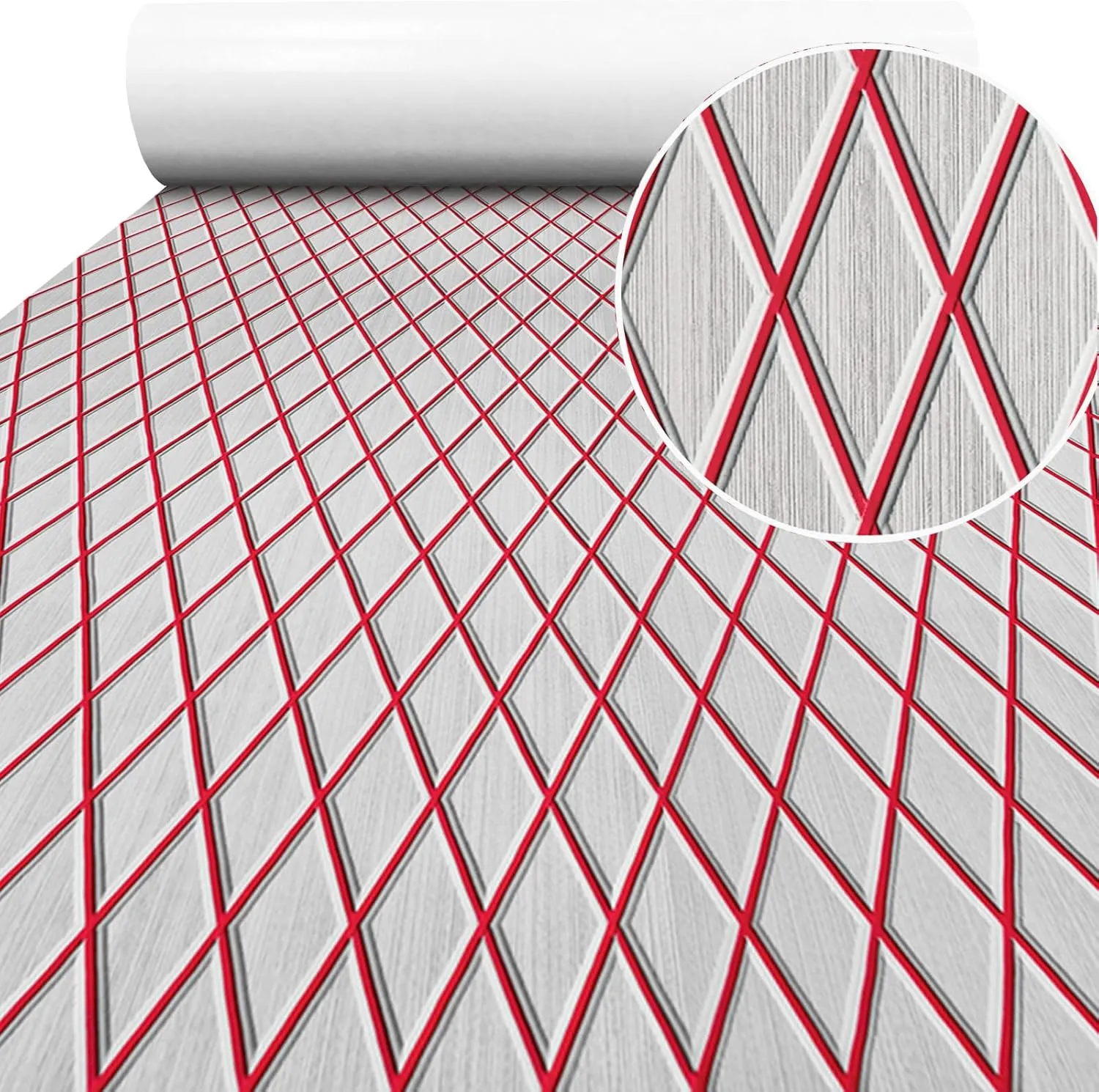 Boat Flooring EVA Foam Boat Decking Sea Deck Boat Flooring Self-Adhesive Faux Teak Marine Boat Decking Non-Slip Mat for Boat Deck Yacht Motorboat Fishing Boat Surfboard Kayak 94x44/28/16