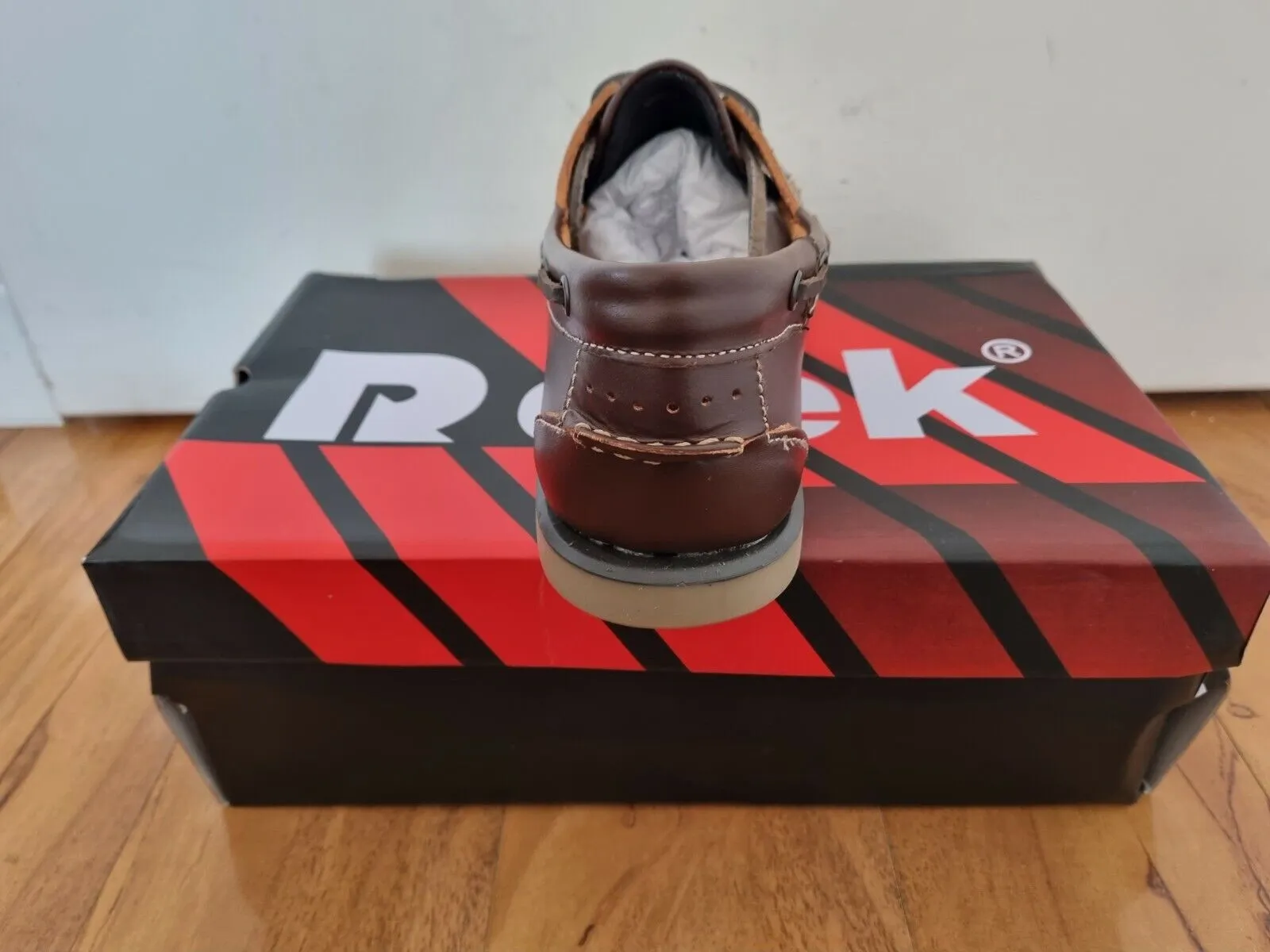 Boat Shoe by Dek - Brown Leather Lace Up Boat Shoes (M551B)