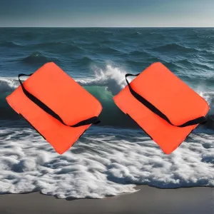 Boat Throwable Flotation Device - 18x14in High Buoyancy Boat Cushion with Strap, Waterproof Emergency Life Preserver for Boating, Swimming & Marine Rescue, Rescue Boat