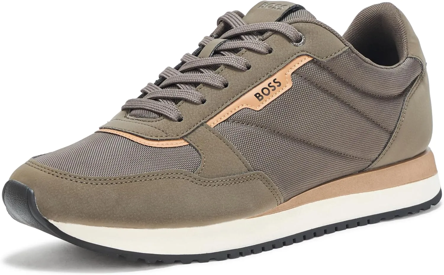 BOSS Men's Kai Retro Style Low Profile Sneaker
