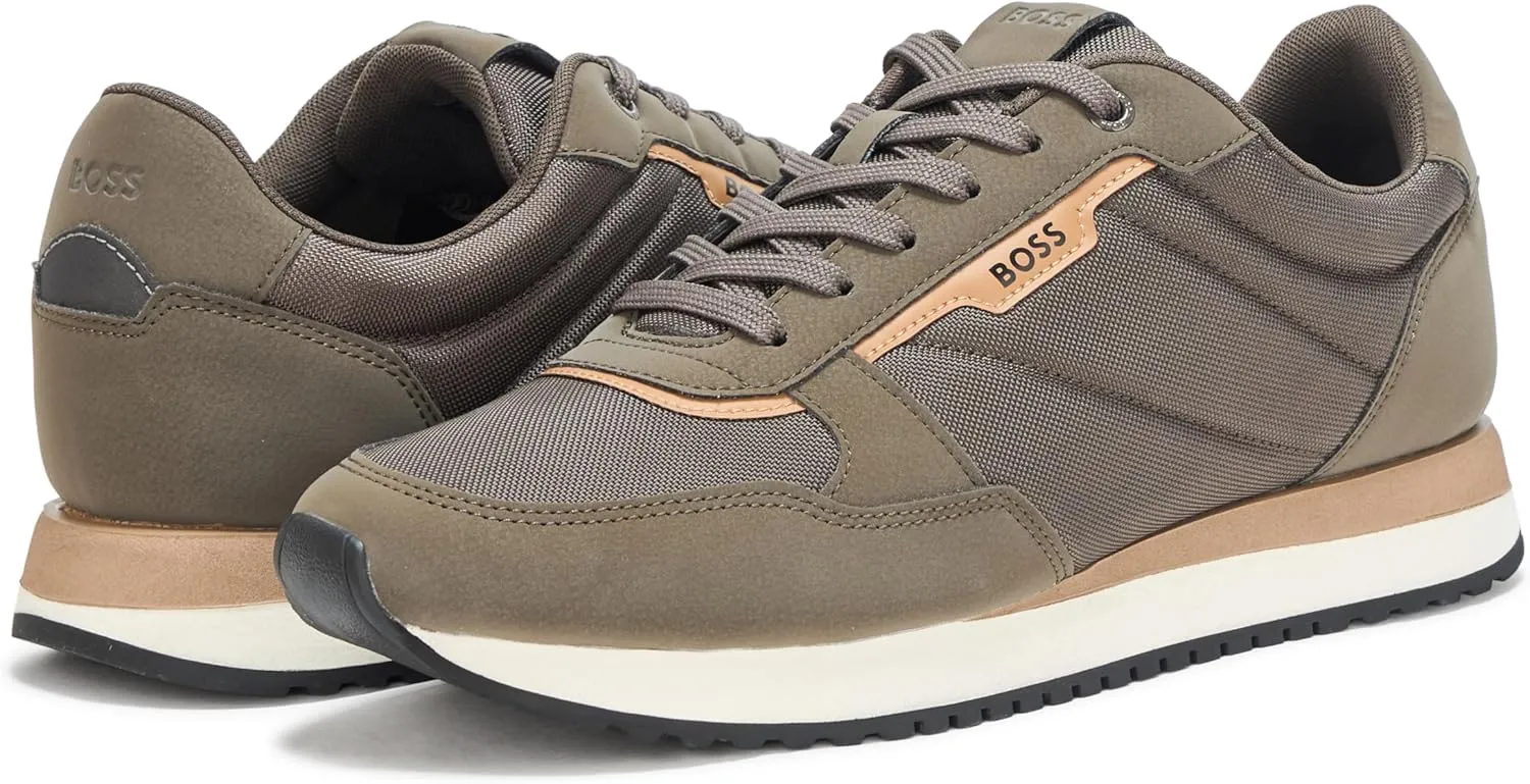 BOSS Men's Kai Retro Style Low Profile Sneaker