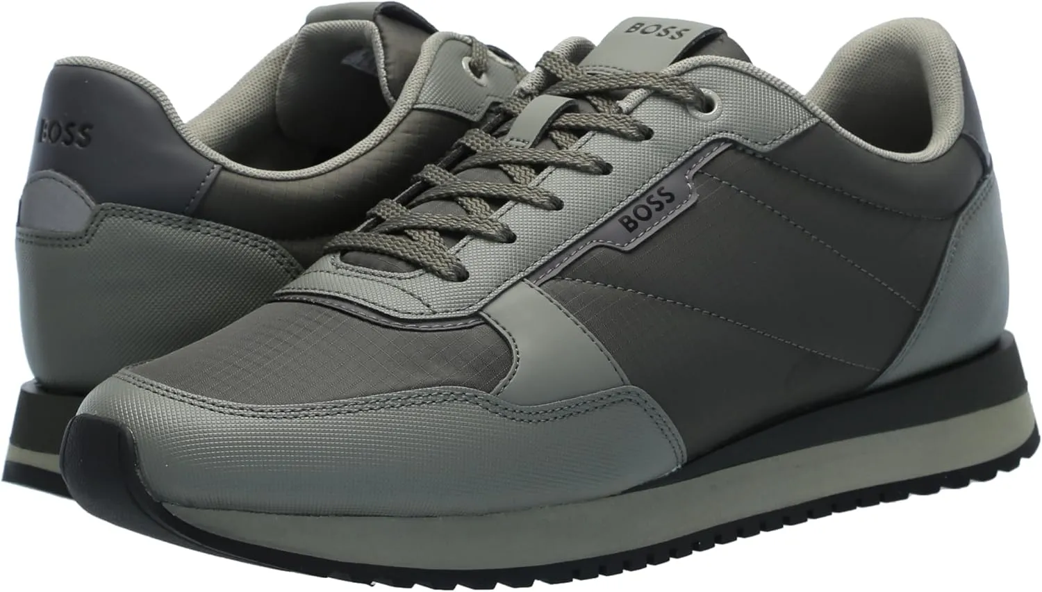 BOSS Men's Kai Retro Style Low Profile Sneaker