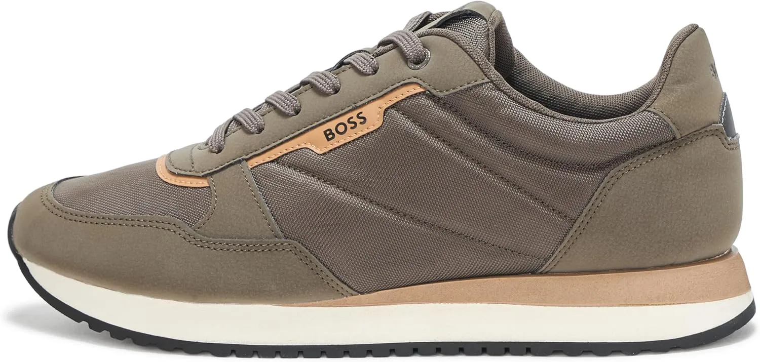 BOSS Men's Kai Retro Style Low Profile Sneaker