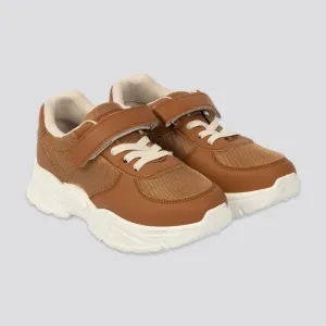 Boys Retro Sneaker _ 161478 _ Toffee