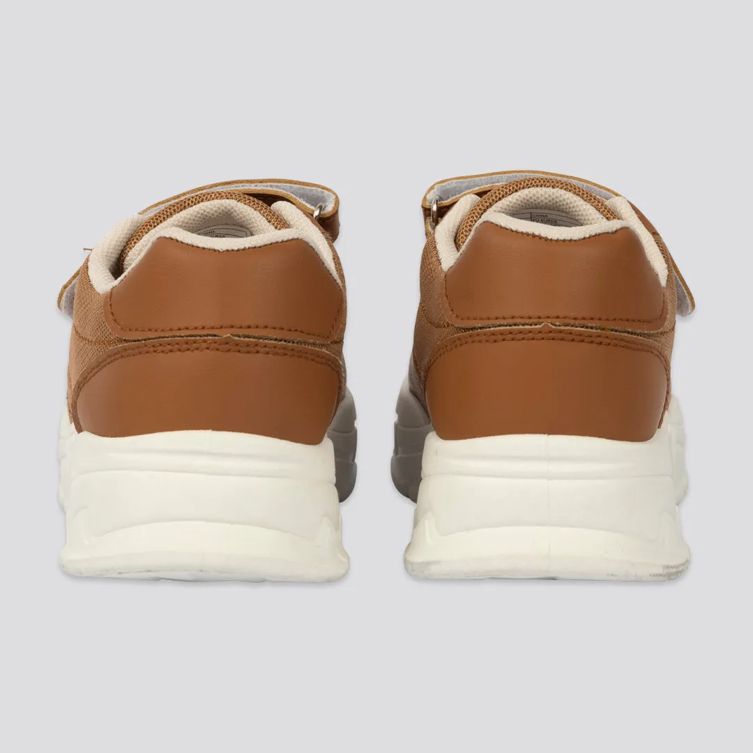 Boys Retro Sneaker _ 161478 _ Toffee