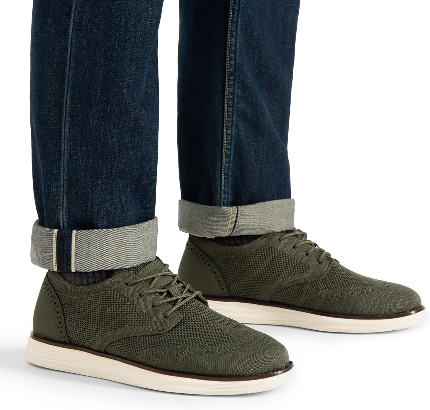 Bruno Marc Men's KnitFlex SmartCraft Mesh Oxfords Sneakers Casual Dress Lace-Up Lightweight Walking Shoes