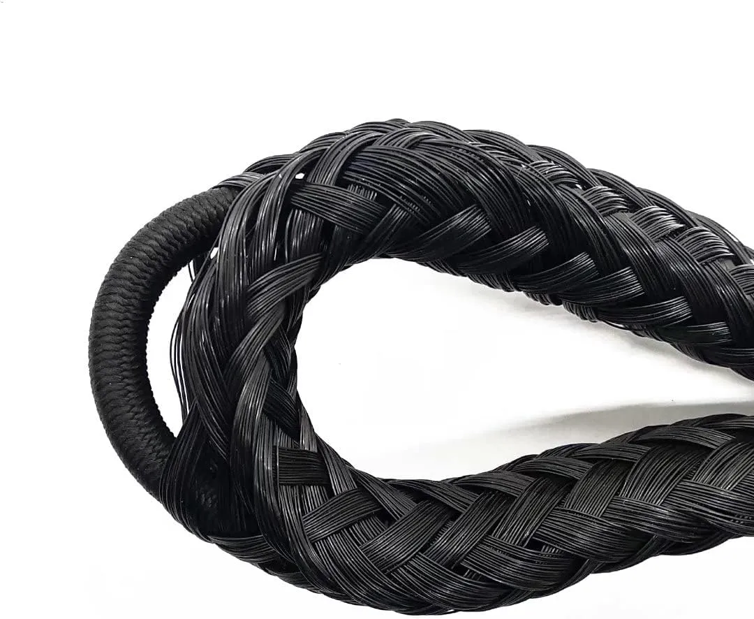 Bungee Dock Line with Hook, Black Mooring Rope for Boat 4 ft 2 Pack