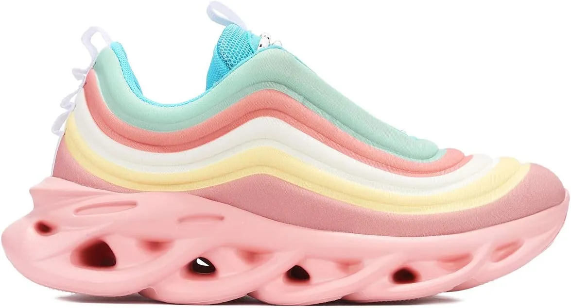 Cape Robbin Orlando Multi Running Shoes Aerated Spiral Casual Fashion Sneakers