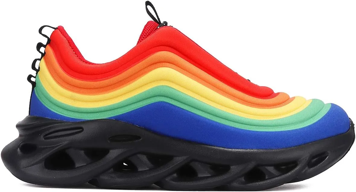 Cape Robbin Orlando Multi Running Shoes Aerated Spiral Casual Fashion Sneakers