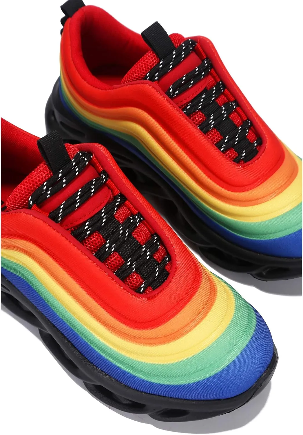 Cape Robbin Orlando Multi Running Shoes Aerated Spiral Casual Fashion Sneakers