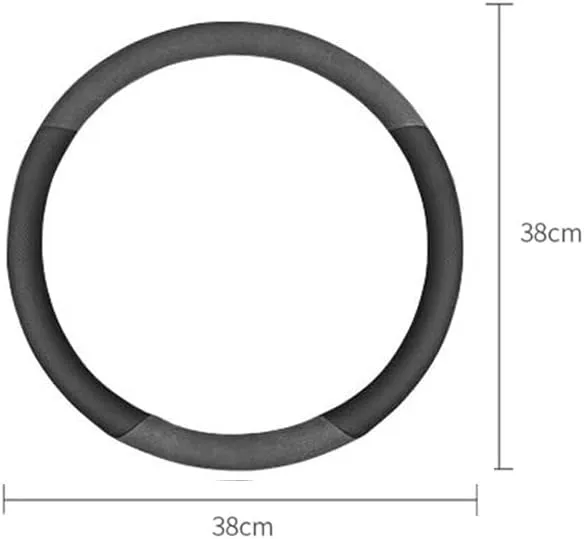 Car Steering Wheel Cover for Mazda Biante 2008-2018, Steering Wheel Cover Set, Car Steering Wheel Cover Protector for Men Women Interior Accessory,BlackA