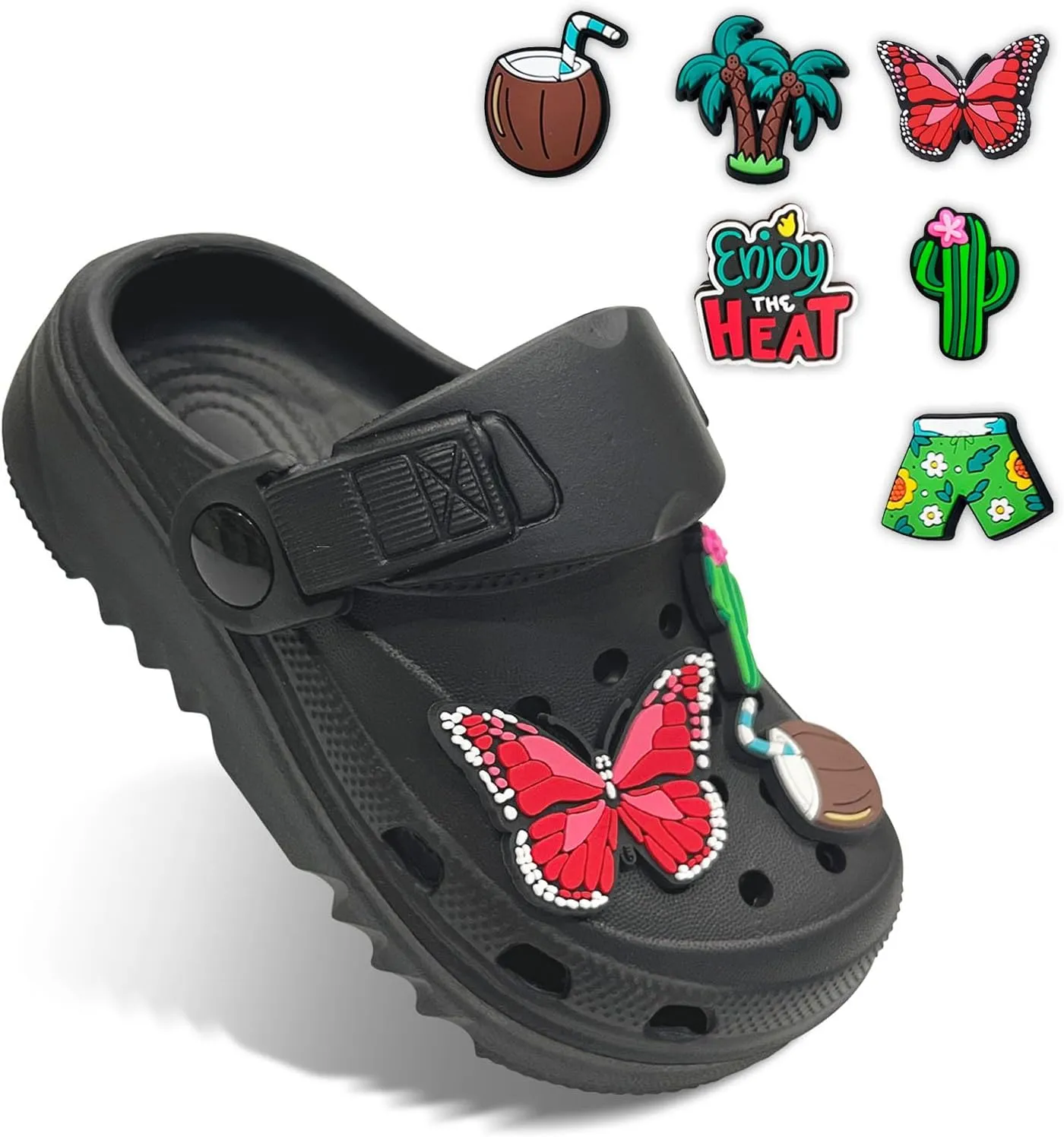 Cartoon Kids Toddler Garden Clogs Non Slip Beach Pool Slide Water Shoes Indoor Outdoor Clogs Sandals for Boys Girls Birthday Gift.