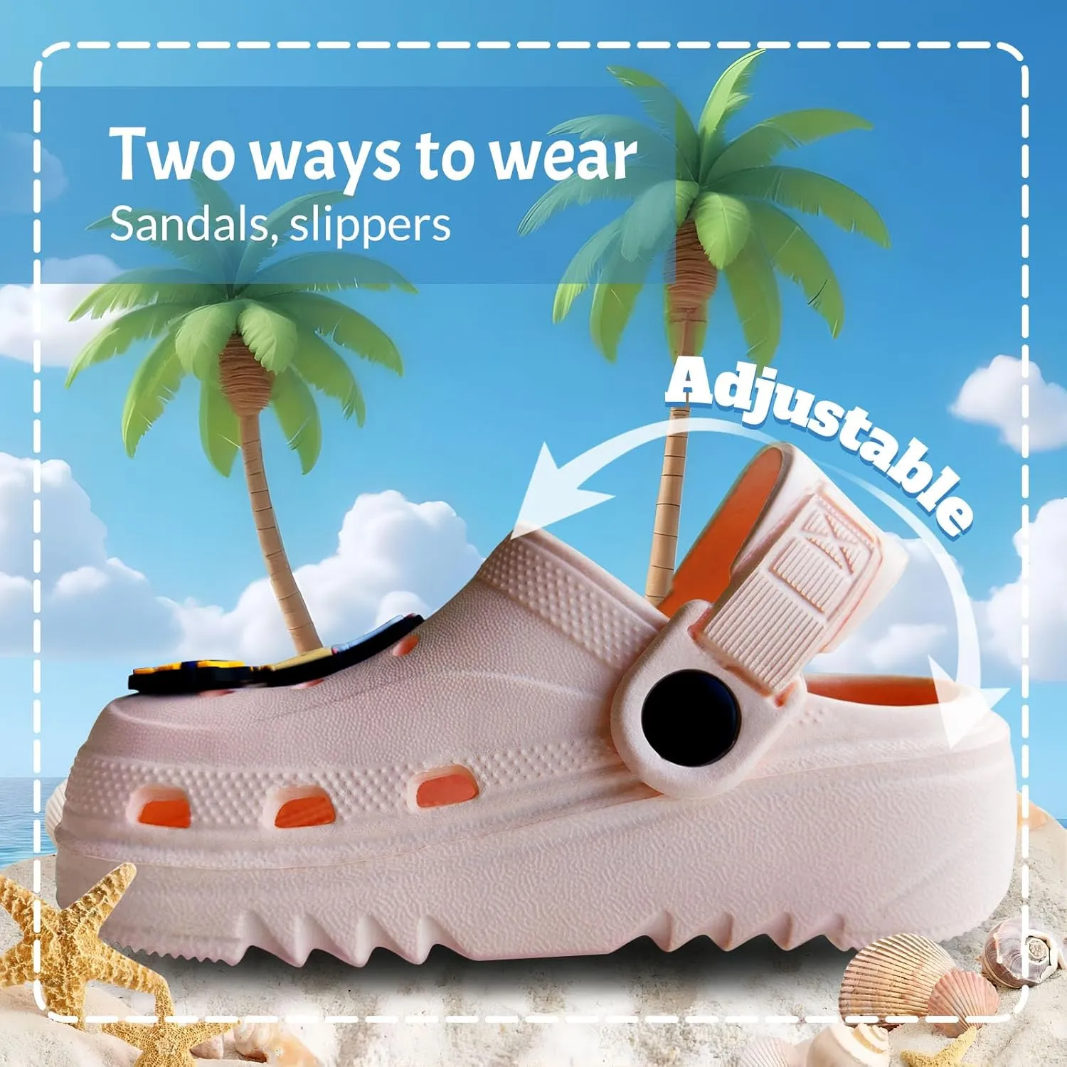 Cartoon Kids Toddler Garden Clogs Non Slip Beach Pool Slide Water Shoes Indoor Outdoor Clogs Sandals for Boys Girls Birthday Gift.