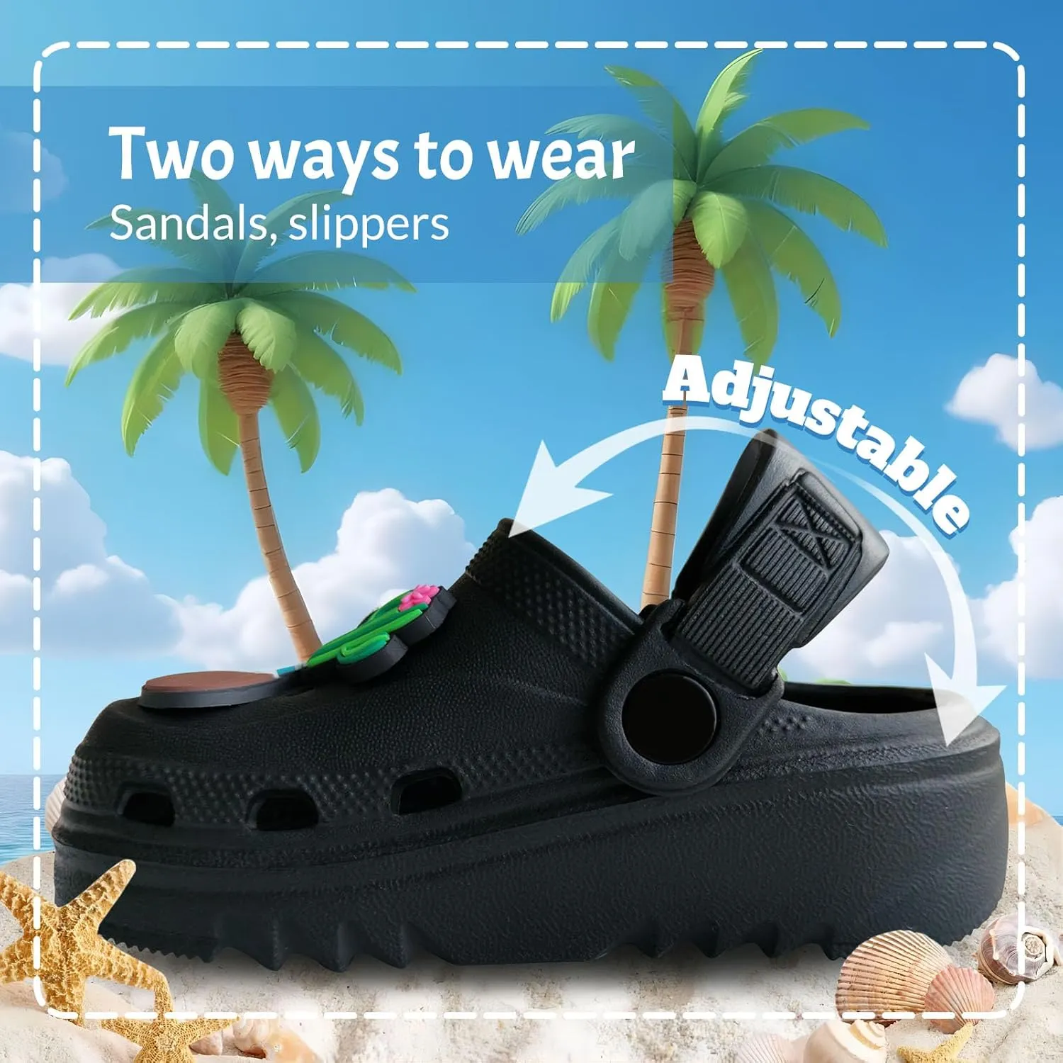 Cartoon Kids Toddler Garden Clogs Non Slip Beach Pool Slide Water Shoes Indoor Outdoor Clogs Sandals for Boys Girls Birthday Gift.