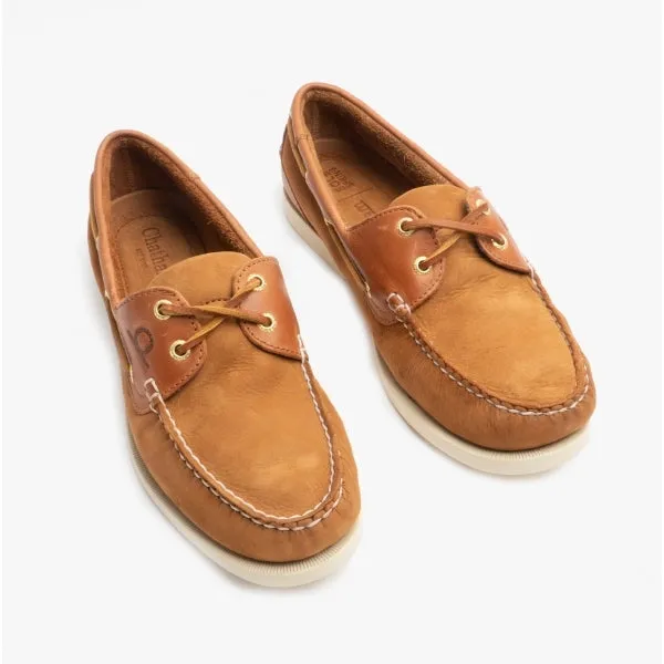 Chatham BERMUDA II G2 Mens Leather Boat Shoes Tan