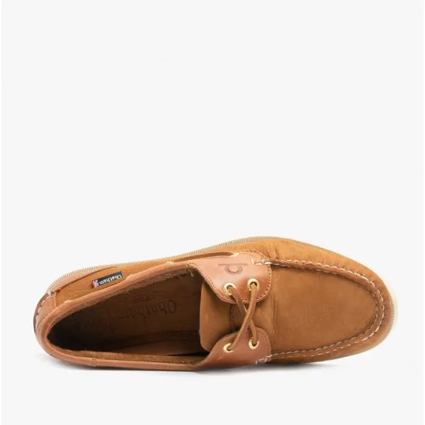 Chatham BERMUDA II G2 Mens Leather Boat Shoes Tan