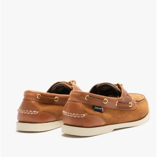 Chatham BERMUDA II G2 Mens Leather Boat Shoes Tan
