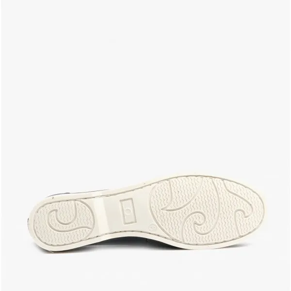 Chatham HARPER Womens Leather Boat Shoes Navy/Pink