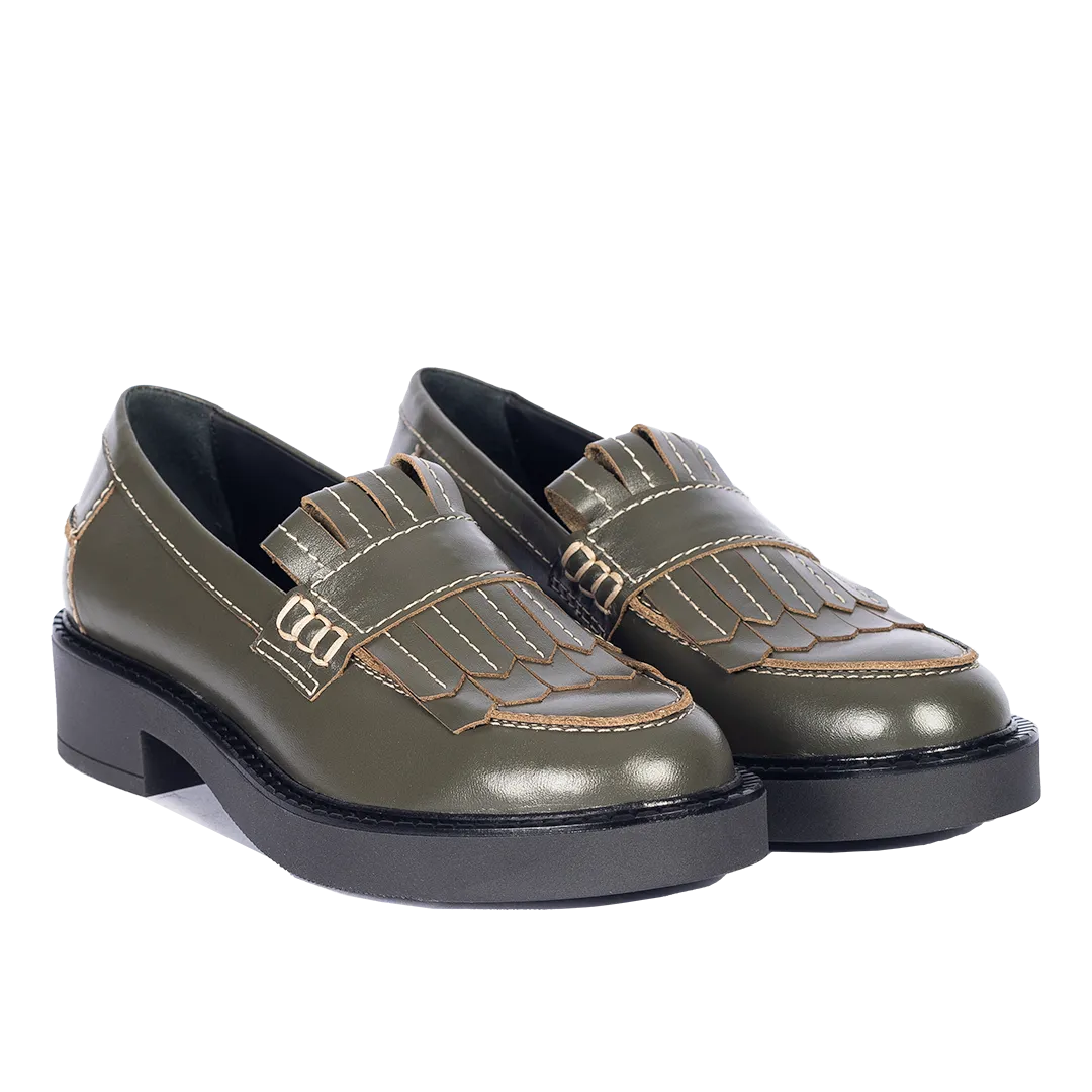 Chunky Penny Loafer mit Fransen