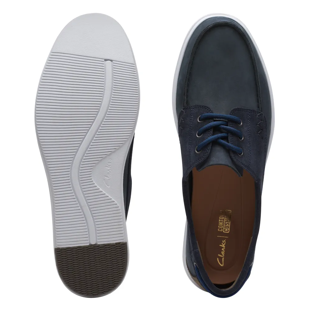 Clarks - Bratton Boat - Navy Nubuck - Shoes