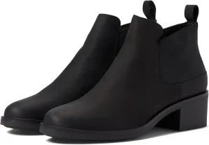 Clarks Unisex Memi Zip Sneaker, Black Leat, 0 US Women