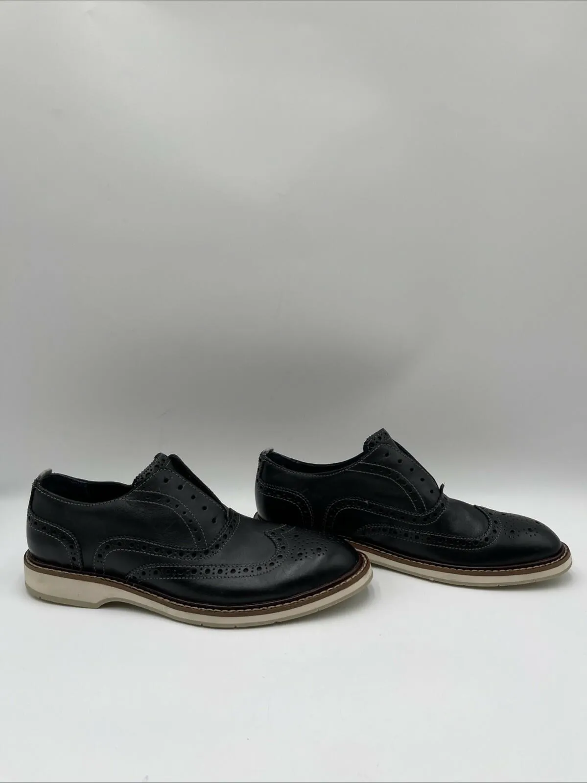 Cole Haan Men's Original Grand Wingtip Oxford Shoes Black Size 7M - Very Good
