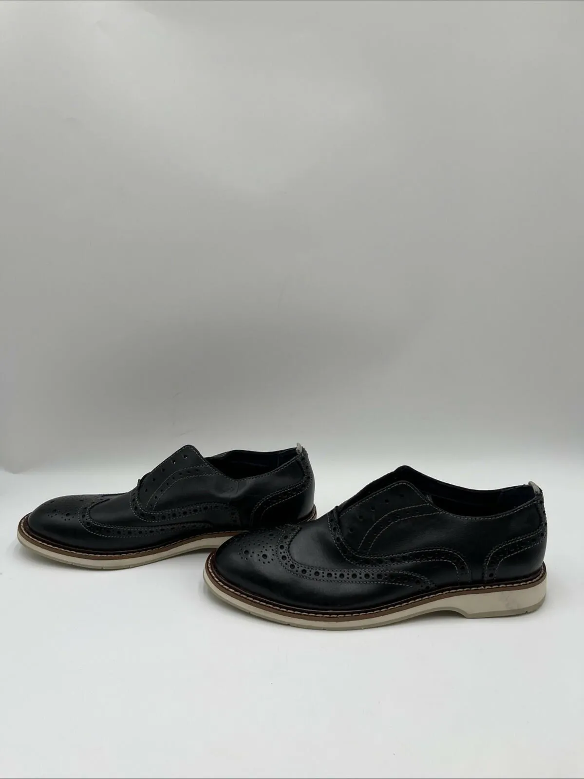 Cole Haan Men's Original Grand Wingtip Oxford Shoes Black Size 7M - Very Good
