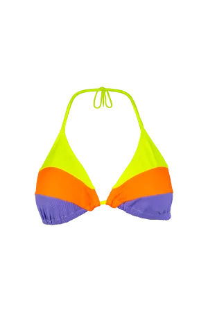 Color Block Slide Triangle Top