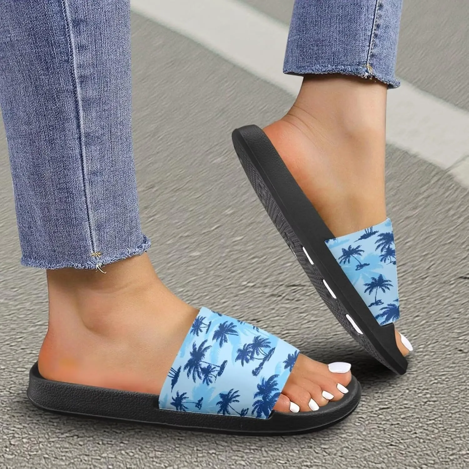 Coloranimal Slippers for Women Slide Sandals Summer Beach Sandals Non Slip Womens Slippers Shower Shoes Comfortable Beach Shoes for Summer