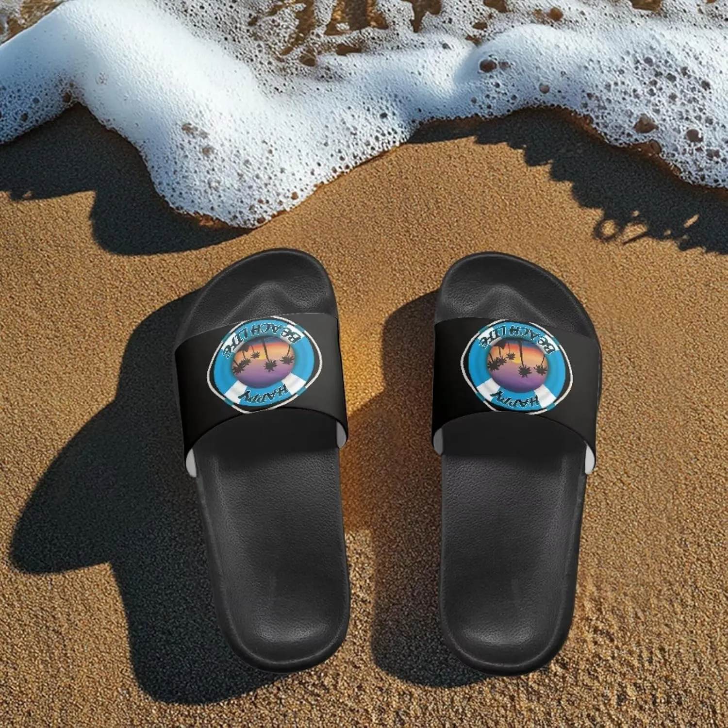 Coloranimal Slippers for Women Summer Sandals Slide Sandals with Non Slip Sole Summer Beach Shoes Shower Shoes Lightweight House Slippers