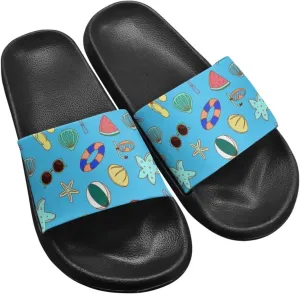 Coloranimal Slippers for Women Summer Sandals Slide Sandals with Non Slip Sole Summer Beach Shoes Shower Shoes Lightweight House Slippers