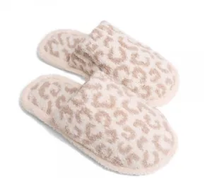 Comfy Luxe Animal Print Slide on Slippers