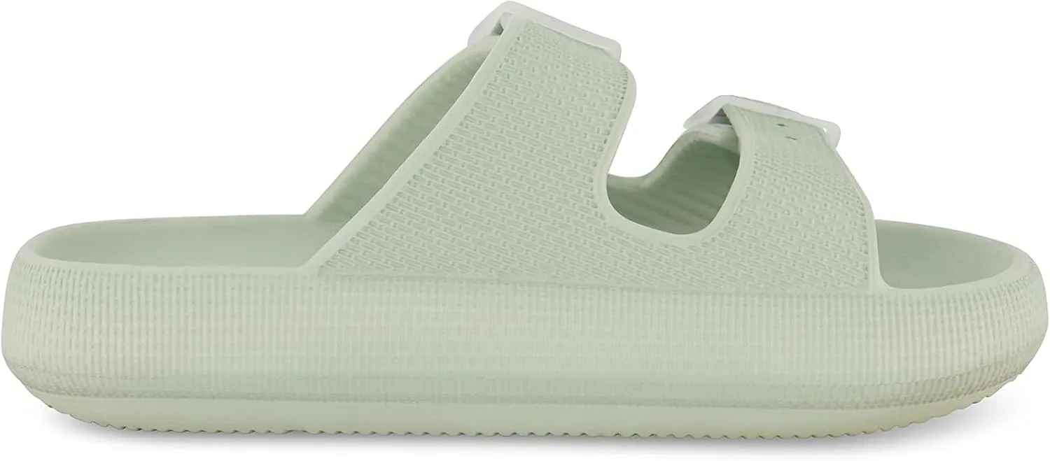 CUSHIONAIRE Women's Fame recovery cloud slide with  Comfort