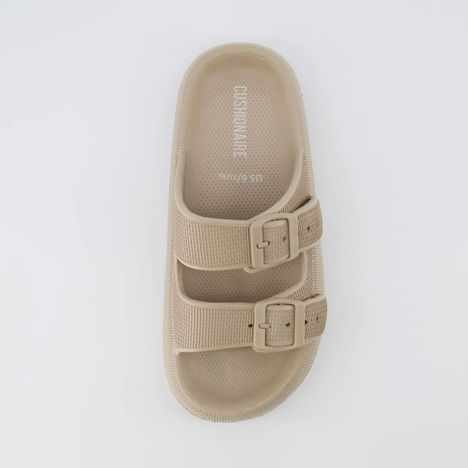 CUSHIONAIRE Women's Fame recovery cloud slide with  Comfort