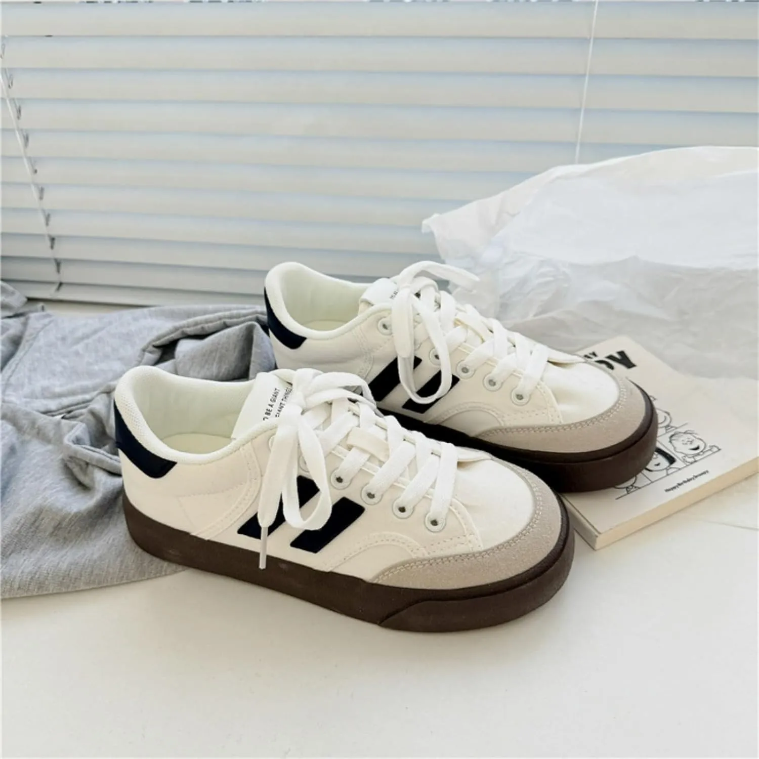 Cute Bowknot Star Cat Fish Chunky Platform Sneakers Women Y2K Aesthetic 1.2" Height Increase Casual Outfit Cute Walking Shoes