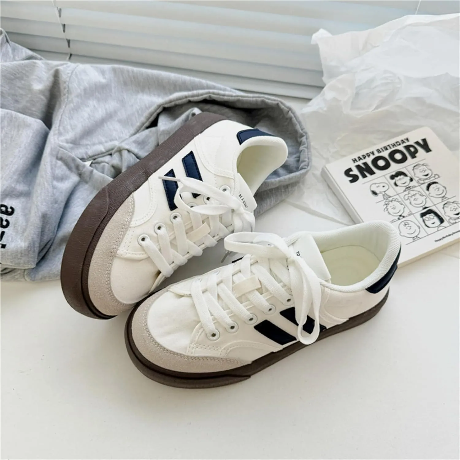 Cute Bowknot Star Cat Fish Chunky Platform Sneakers Women Y2K Aesthetic 1.2" Height Increase Casual Outfit Cute Walking Shoes
