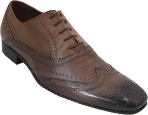 Davinci Men's Italian Dressy Wingtip Oxford Shoes 9114