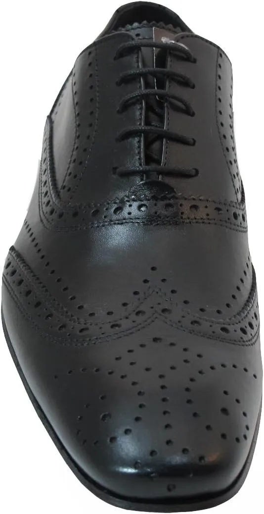 Davinci Men's Italian Dressy Wingtip Oxford Shoes 9114