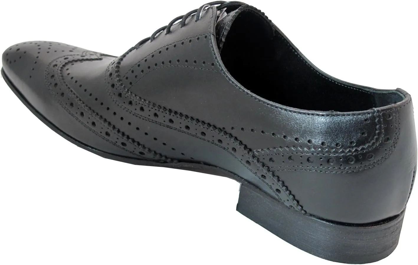 Davinci Men's Italian Dressy Wingtip Oxford Shoes 9114
