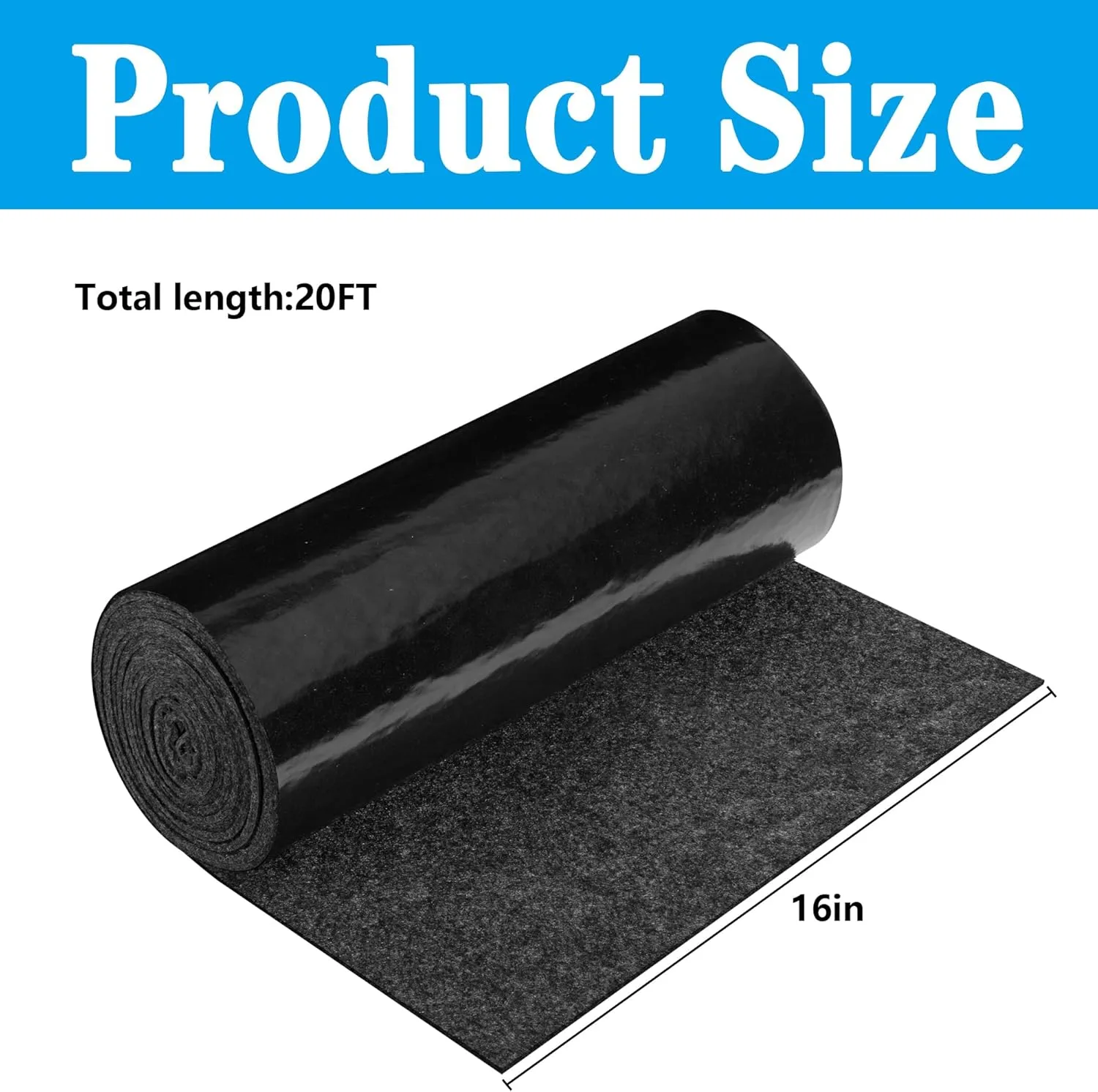 DECOHS Boat Trailer Bunk Carpet - Marine Trailer Bunk Carpet - Trailer Boat Bunk Padding for Outdoor Boat Trailer Jet Ski Ramp Garage Dock