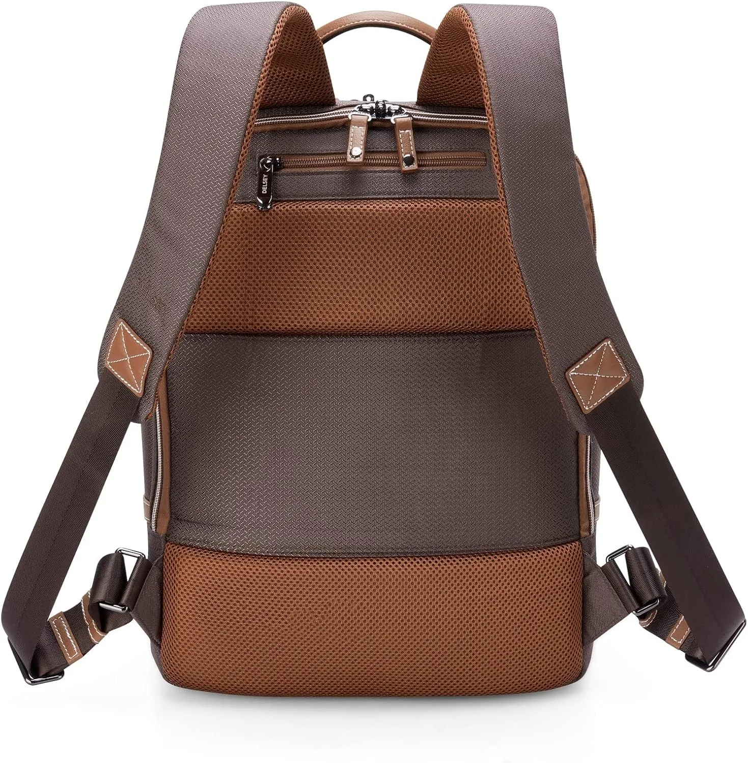DELSEY PARIS Chatelet 2.0 Travel Laptop Backpack, Chocolate Brown