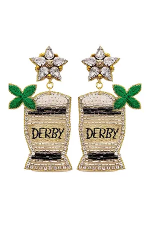 Derby Mint Julep Earrings